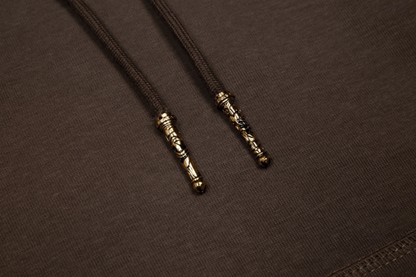 ブランドパーカー角部分ディテール